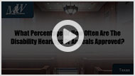 >What Percentage Or How Often Are The Disability Hearings Or Appeals Approved? What Percentage Or How Often Are The Disability Hearings Or Appeals Approved?